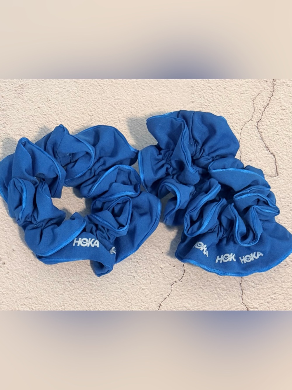 HOKA ONE ONE Blue Athletic Hair Scrunchies Set of 2